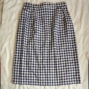 Navy Blue and white Ghingham